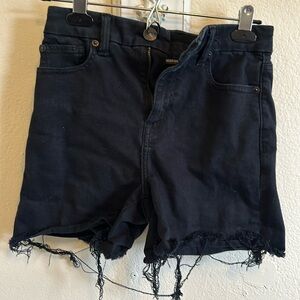American Eagle Next Level Stretch Raw Edge Black Shorts - Size 2